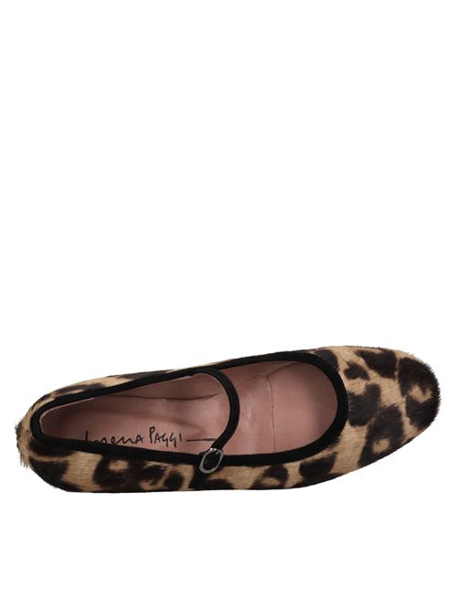 Ballerine in pelle e camoscio LORENA PAGGI | 42305 CAV.-CAM.MACULATO-NERO